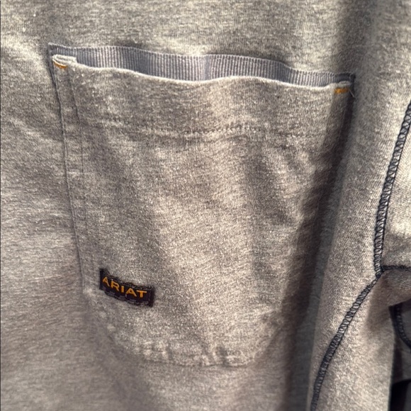 Ariat Rebar workman T shirt Heather gray. Size small - Picture 3 of 5